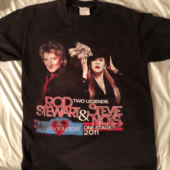 Rod Stewart & Stevie Nicks "The Heart and Soul" Tour T-Shirt from 2011 - Picture 7 of 9